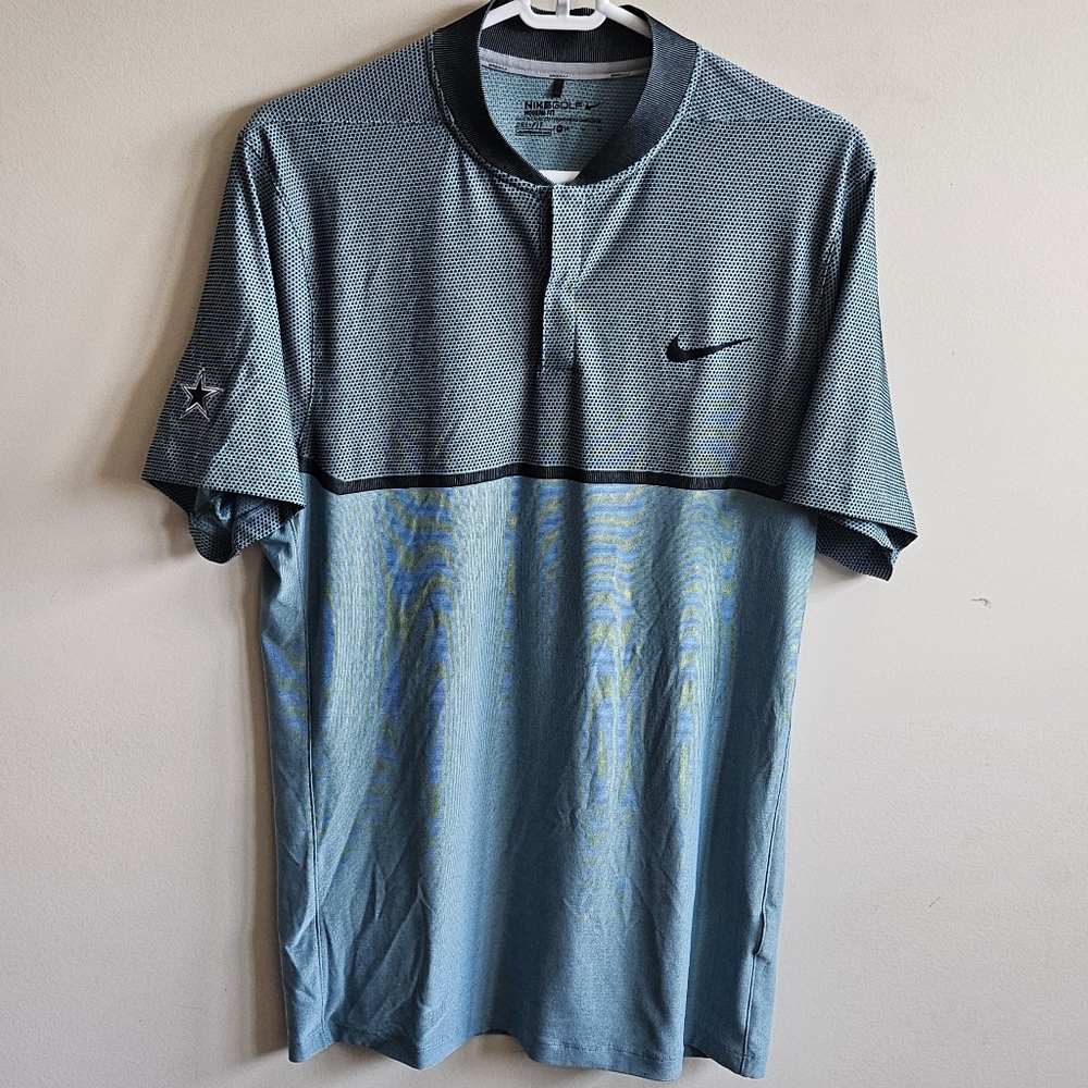 Nike Dri-Fit Momentum Snap Blade Polo Shirt - Dallas Cowboys - Size Medium